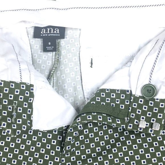 ANA A New Approach Womens Cropped Pants Stretch Mid Rise Size 8 Waist 34 - Picture 4 of 8